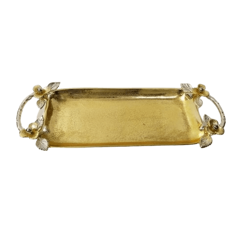 ALUMINIUM SERVING TRAY (GOLD)